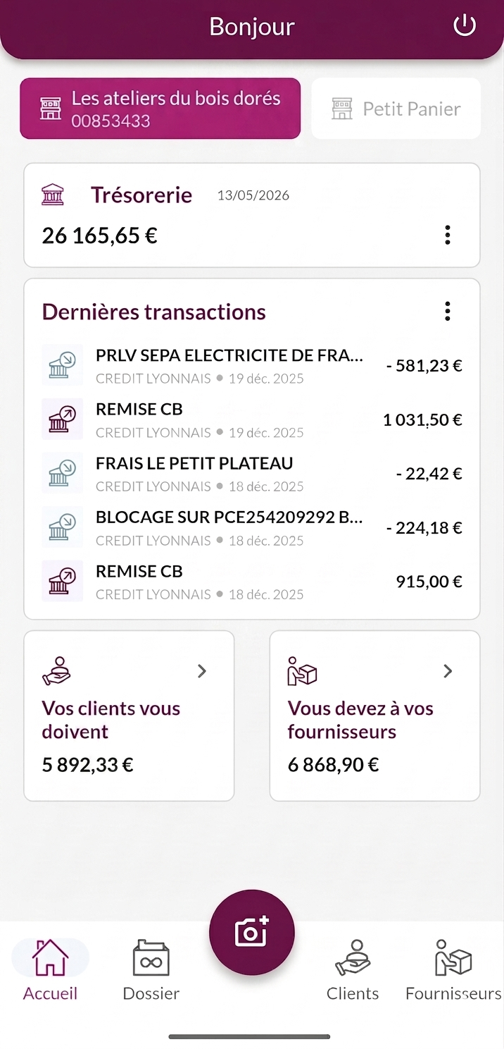 Screenshot de l'application mobile Logaia
